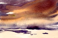 Watercolor Stormy Sky